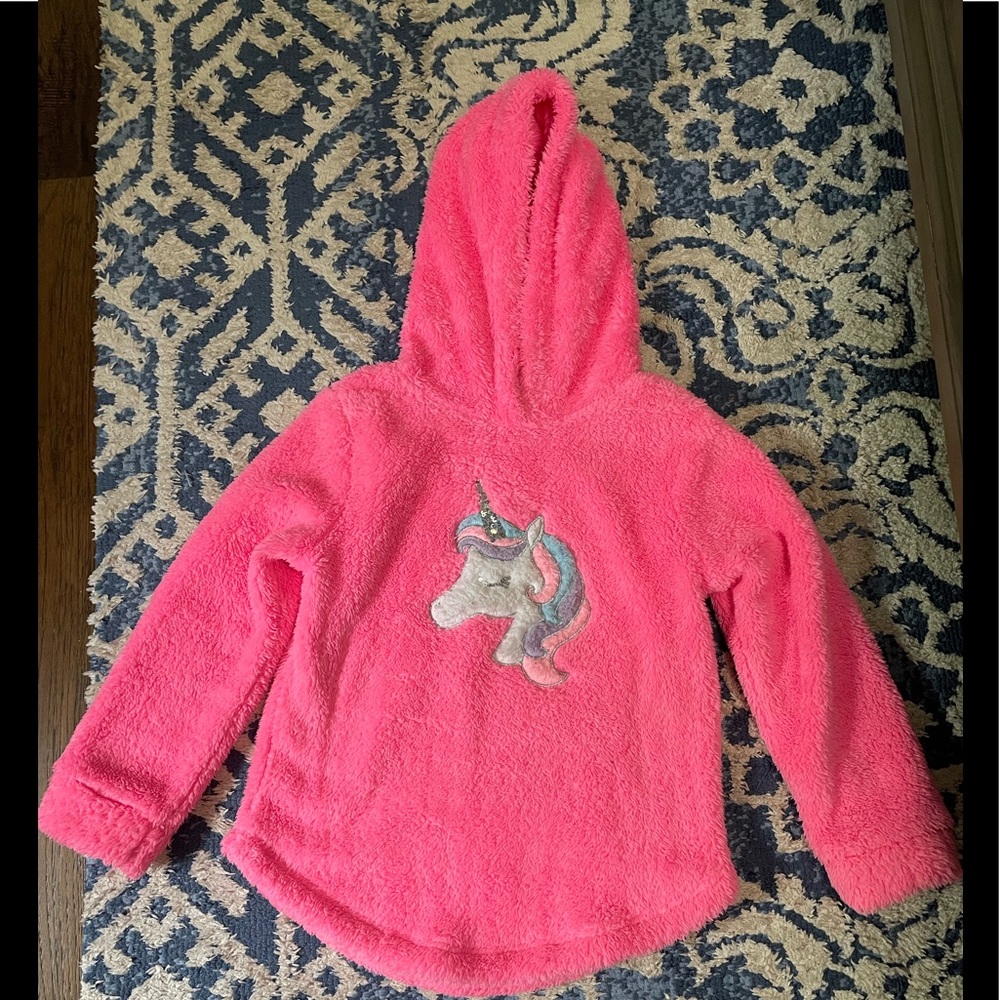 Girl’s Unicorn Fleecy Hoodie by SO